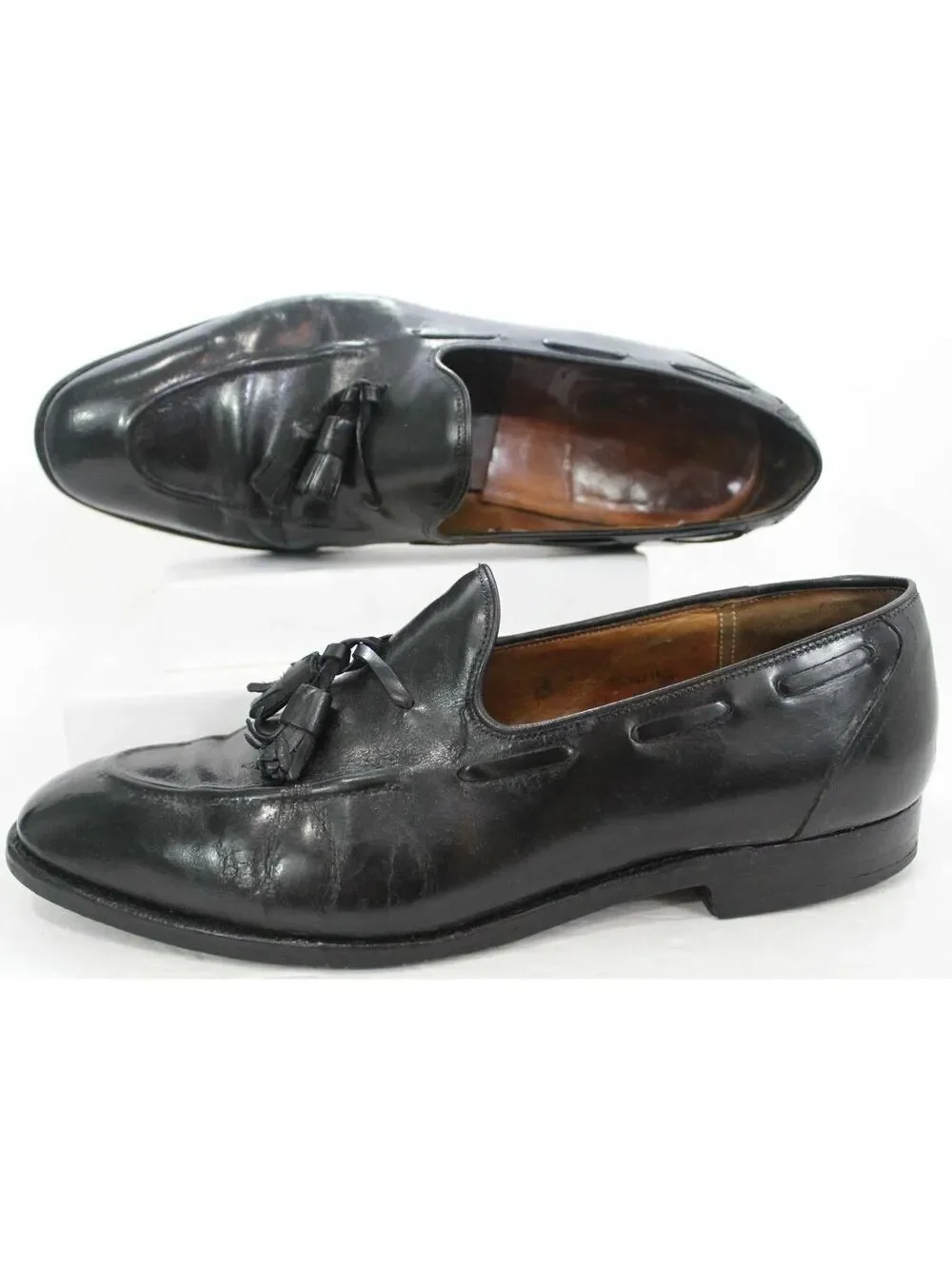 Church's Famous English Shoes  Black Tassel Loafers / Tassel Moccasins Mens 10 C